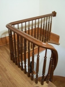 Curved rail restoration horizontal