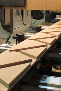 Shop-built stairs in process