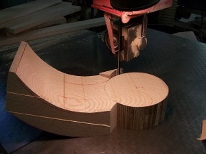 Stair railings curved cap